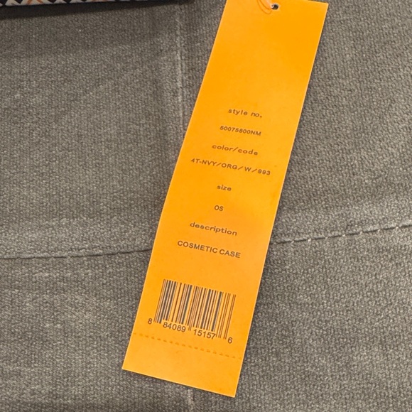 Tory Burch Geometric Patterned Cosmetic Bag - Picture 3 of 6